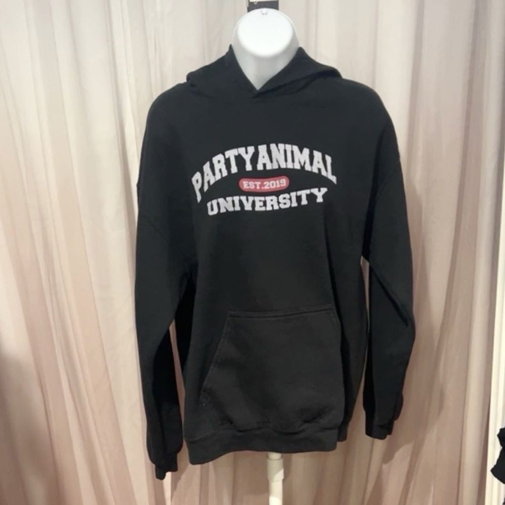 Party Animal University | Bryce Hall | Black Hoodie